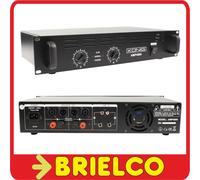 AMPLIFICADOR POTENCIA AUDIO HIFI ETAPA 2X240W RACK 19" RCA JACK XLR CANON BD6440