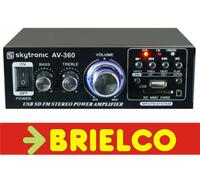 AMPLIFICADOR STEREO 2X40W MAX KARAOKE 220V 12V USB SD CARD FM CON MANDO BD10700