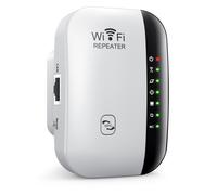 Amplificador WiFi para el hogar con cobertura de hasta 3650 pies cuadrados y soporte para 45 dispositivos.