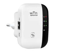 Amplificador WLAN, repetidor WLAN 300 Mbit/s 2.4GHz, extensor de alcance WiFi con puerto Fast Ethernet, botón WPS, mini