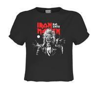 Amplified 50th 2 Colour 1975 Camiseta corta Eddie Iron Maiden Mujer