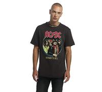 Amplified ACDC Highway to Hell - Camiseta para Hombre Gris Gris (Charcoal CC) XL