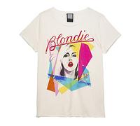 Amplified Ahoy 80s Blondie - Camiseta de mujer (M) (blanco vintage)