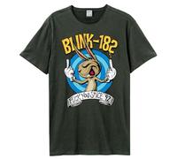 Amplified - Blink 182 - F You Since 92, camiseta de manga corta con banda, Blink 182 F You - Carbón vegetal, XS