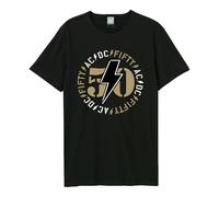 Amplified Camiseta 50 Classic Bolt AC/DC para Adultos Unisex (GD3402)