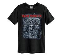 Amplified Camiseta 9 Eddies Iron Maiden para Adultos Unisex (GD3623)
