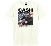 Amplified Camiseta American Rebel Johnny Cash para Adultos Unisex (GD2239)