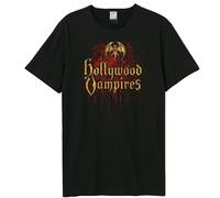 Amplified Camiseta Bad Blood Hollywood Vampires para Adultos Unisex (GD3412)