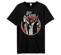 Amplified Camiseta Baphomette Diseño Templo Gemelo para Adultos Unisex (GD3880)