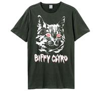 Amplified - Camiseta Black Cat Biffy Clyro para Adultos Unisex
