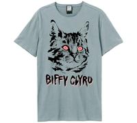 Amplified - Camiseta Black Cat Biffy Clyro para Adultos Unisex