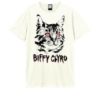 Amplified Camiseta Black Cat Biffy Clyro para Adultos Unisex (GD1873)