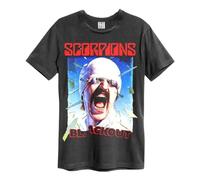 Amplified - Camiseta Blackout Scorpions para Adultos Unisex (XXL) (Carbón)