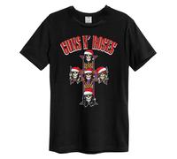 Amplified Camiseta Christmas Hat Band Guns N Roses para Adultos Unisex (GD3417)