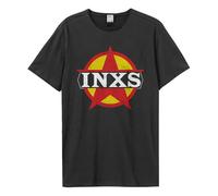 Amplified Camiseta Circle Logo INXS para Adultos Unisex (GD2403)