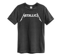 Amplified Camiseta con logo de Metallica para hombre X-Grande Carbón