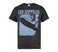 Amplified Camiseta Cuadrada Led Zeppelin-Blimp para Hombre, Gris (Charcoal CC), S