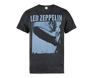 Amplified Camiseta Cuadrada Led Zeppelin-Blimp para Hombre, Gris (Charcoal CC), S