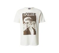 AMPLIFIED Camiseta 'DAVID BOWIE - CIGARETTE' marrón oscuro / offwhite L marrón oscuro / offwhite