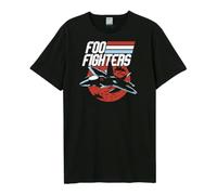 Amplified Camiseta de gran tamaño FOO Fighters - Top Dave Black, Negro , XL