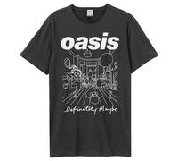 Amplified - Camiseta DEFINITELY MAYBE para adulto, gris oscuro, L