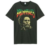 Amplified Camiseta Face Bob Marley para Adultos Unisex (GD2653)