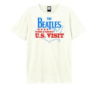 Amplified Camiseta First Us Visit The Beatles para Adultos Unisex (GD2132)