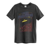 Amplified Camiseta Flying Saucers Foo Fighters para Adultos Unisex (GD987)