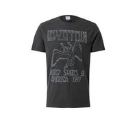 Amplified Led Zeppelin Tour 77 Camiseta, Gris (Charcoal CC), S para Hombre