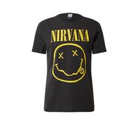 Amplified Nirvana Sonriente Camiseta-Camisa, Gris (Charcoal CC), XXL para Hombre