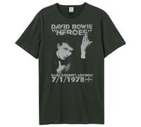 Amplified Camiseta Heroes 1978 David Bowie para Adultos Unisex (GD1647)