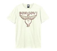 Amplified Camiseta Hold On Bon Jovi para Adultos Unisex (GD2107)