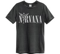 Amplified - Camiseta In Utero Nirvana para Adultos Unisex (XS) (Carbón)