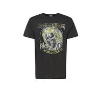 AMPLIFIED Camiseta 'IRON MAIDEN' amarillo / negro / blanco L EUR