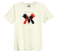 Amplified - Camiseta Kings of Leon de Vintage para Adultos Unisex (XXL) (Blanco, Rojo, Negro)