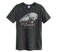 Amplified Led Zeppelin-Aturdido y confuso Camiseta, Gris (Charcoal CC), S para Hombre
