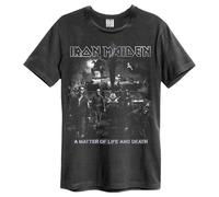Amplified Camiseta Life Or Death Iron Maiden para Adultos Unisex (GD1649)