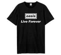 Amplified - Camiseta Live Forever Oasis para Adultos Unisex