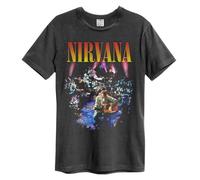 Amplified - Camiseta Live In New York Nirvana para Adultos Unisex (XL) (Carbón)