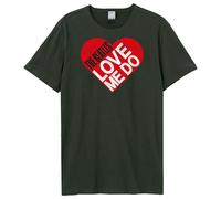 Amplified - Camiseta Love Me Do The Beatles para Adultos Unisex