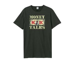Amplified - Camiseta Money Talks AC/DC para Adultos Unisex (L) (Carbón)