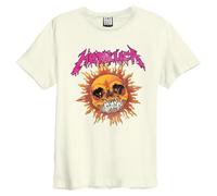 Amplified - Camiseta Neon Sun Metallica para Adultos Unisex