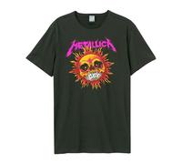 Amplified Camiseta Neon Sun Metallica para Adultos Unisex (GD717)
