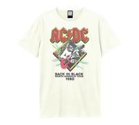 Amplified Camiseta North America Tour 80 AC/DC de Vintage para Adultos (GD1713)