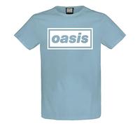 Amplified Camiseta Oasis para hombre, Azul, M