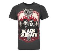 Amplified Camiseta oficial póster de Black Sabbath para hombre (NS4659)
