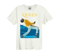Amplified Camiseta Queen Freddie Mercury Triangle para Adultos Unisex (GD119)