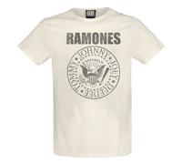 Amplified Camiseta Ramones Vintage Shield para Adultos Unisex (GD252)