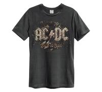 Amplified Camiseta Rock Or Bust Tour Europe Dates AC/DC para Adultos (GD1486)