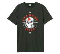 Amplified Camiseta Skull Cypress Hill de Vintage para Adultos Unisex (GD2900)